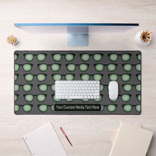 Techie Nerd Custom Grappige Tekst - Brillen Patroo Bureaumat (Kantoor 1)