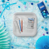 Technical Drawing Office Supplies Papieren Bordje (Feest)