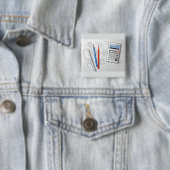 Technical Drawing Office Supplies Vierkante Button 5,1 Cm (In situ)