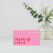 Technicien artiste maquillage Carte de visite mode (Debout devant)