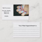 Technicien de clou de cartes de visite (Devant / Derrière)