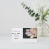 Technicien de clou de cartes de visite (Debout devant)