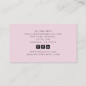 Technicien de clou de Tarot Carte de visite rose (Dos)