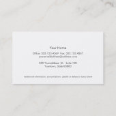 Technicien de réparation informatique Carte de vis (Dos)