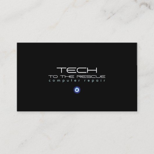 Technicien de réparation informatique Carte de vis (Devant)