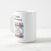 Technicien en pharmacie personnalisé Grosse tasse (Devant gauche)