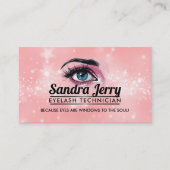 Technicien Eyelash Slogans cartes de visite (Devant)