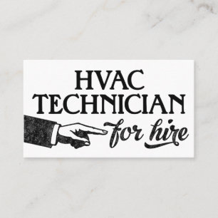 Technicien HVAC Cartes de visite - Cool Vintage