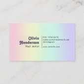 Technicien-ongle Carte de visite Artiste-ongle (Dos)