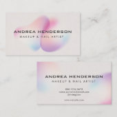 Technicien-ongle Cartes de visite, Maquillage d'ar (Devant / Derrière)