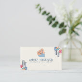 Technicien-ongle Cartes de visite, Maquillage d'ar (Debout devant)