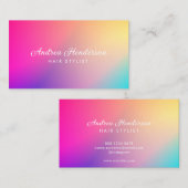 Technicien-ongle Cartes de visite, Maquillage d'ar (Devant / Derrière)