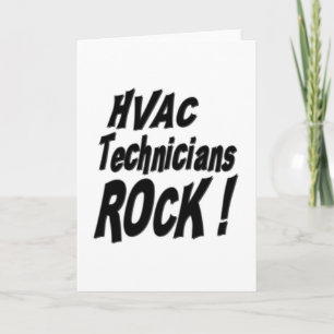 Techniciens HVAC Rock! Carte de vœux