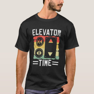 Technicisch mechanisme voor retrorelevatortijd t-shirt