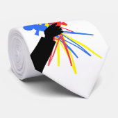 Technicolor Love Bouquet Stropdas (Opgerold)