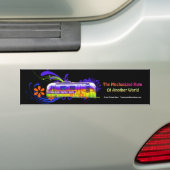 Technicolor Motor Home Band Bumpersticker (Op auto)