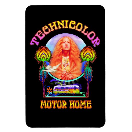 Technicolor Motor Home Band Magnet (Vertical)
