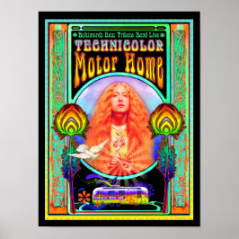 Technicolor Motor Home Band Poster Design