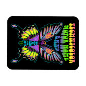 Technicolor Motor Home Band Psychedelic Butterfly Magneet (Horizontaal)