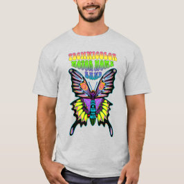 Technicolor Motor Home Band Psychedelic Butterfly T-shirt