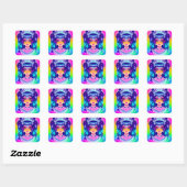 Technicolor Princess Sticker (Vel)