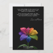 🌈 Technicolor Vows Wedding Kaart (Achterkant)