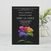 🌈 Technicolor Vows Wedding Kaart (Staand voorkant)