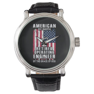 Technicus-Amerikaans stuurmachinist in ruste Horloge