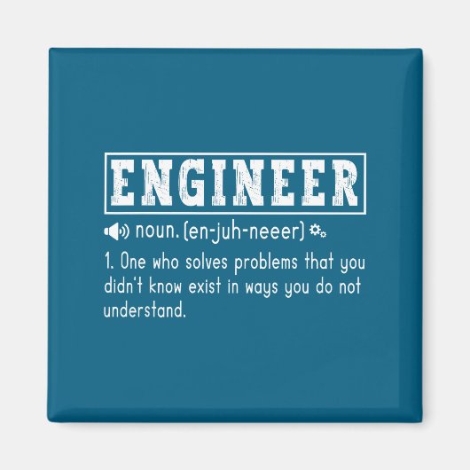 Technicus Definitie Technisch Probleemoplosser Magneet (Voorkant)