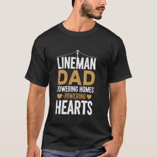 Technicus hoogspanningsleiding hoogspanningsmonteu t-shirt
