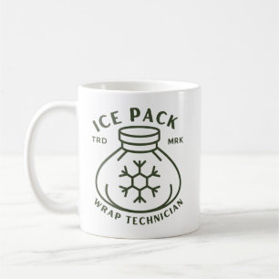 Technicus ijspakketwikkeling koffiemok
