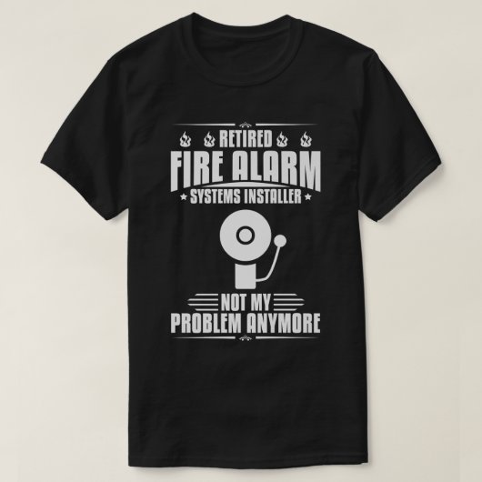 Technicus in huis van technicus voor brandalarm t-shirt (Design voorkant)