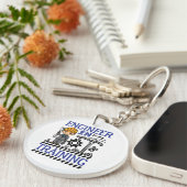 Technicus in trainingsborden STEM Sleutelhanger (Voorkant Rechts)