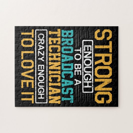 Technicus is zo gek dat hij een omroeptechnicus is legpuzzel (Horizontaal)