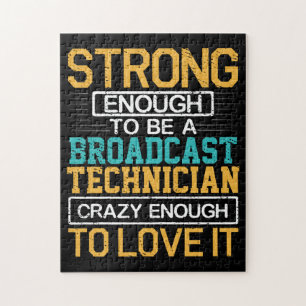 Technicus is zo gek dat hij een omroeptechnicus is legpuzzel