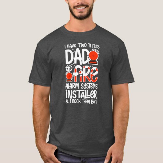 Technicus Mannen brandalarminstallaties T-shirt (Voorkant)