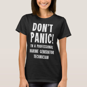 Technicus maritieme generatoren t-shirt