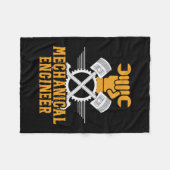 Technicus Mechanical Engineer Fleece Deken (Voorkant (Horizontaal))