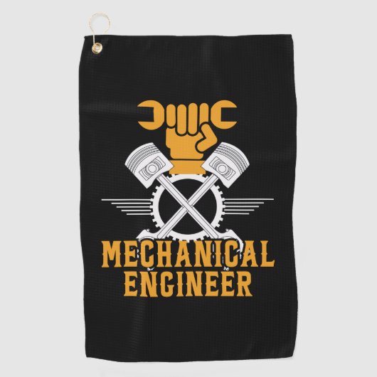 Technicus Mechanical Engineer Golfhanddoek (Voorkant)