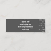 technicus | Moersleutel in de hand Mini Visitekaartje (Achterkant)