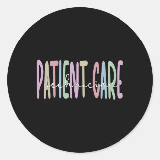 Technicus patiëntenzorg ronde sticker