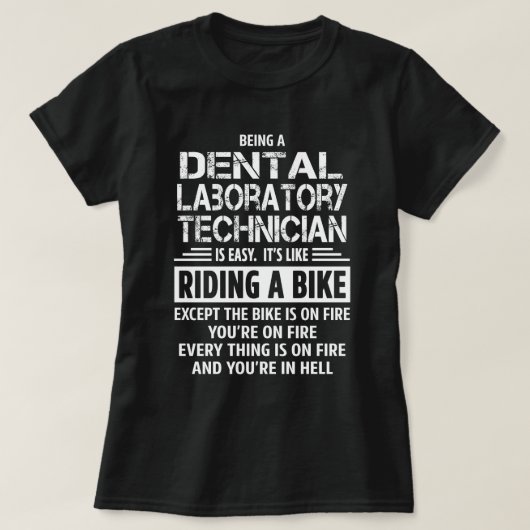 Technicus tandheelkundig laboratorium t-shirt (Design voorkant)