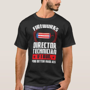 Technicus van de Directeur van het vuurwerk als ik T-shirt