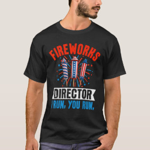 Technicus van de directeur van het vuurwerk ik voe t-shirt