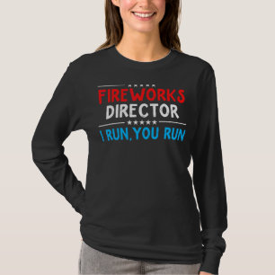 Technicus van de directeur van het vuurwerk ik voe t-shirt