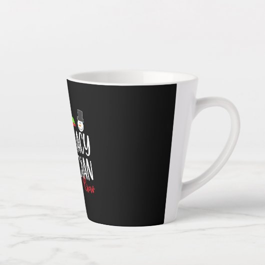 technicus van de kersttijdapotheker latte mok (Rechts)