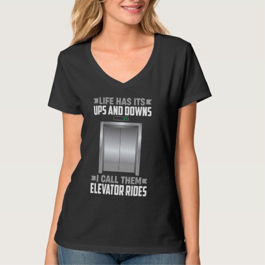 Technicus van de liftmonteur t-shirt (Voorkant)