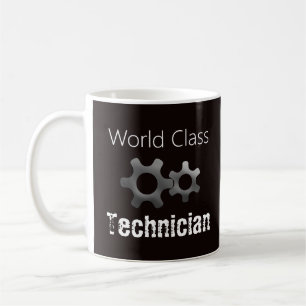 Technicus van wereldklasse gepersonaliseerd koffiemok
