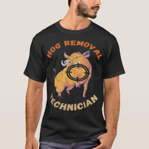 Technicus voor het verwijderen van varkens Wilde z T-shirt