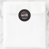 Technicus voor kinderveiligheid ronde sticker (Tas)